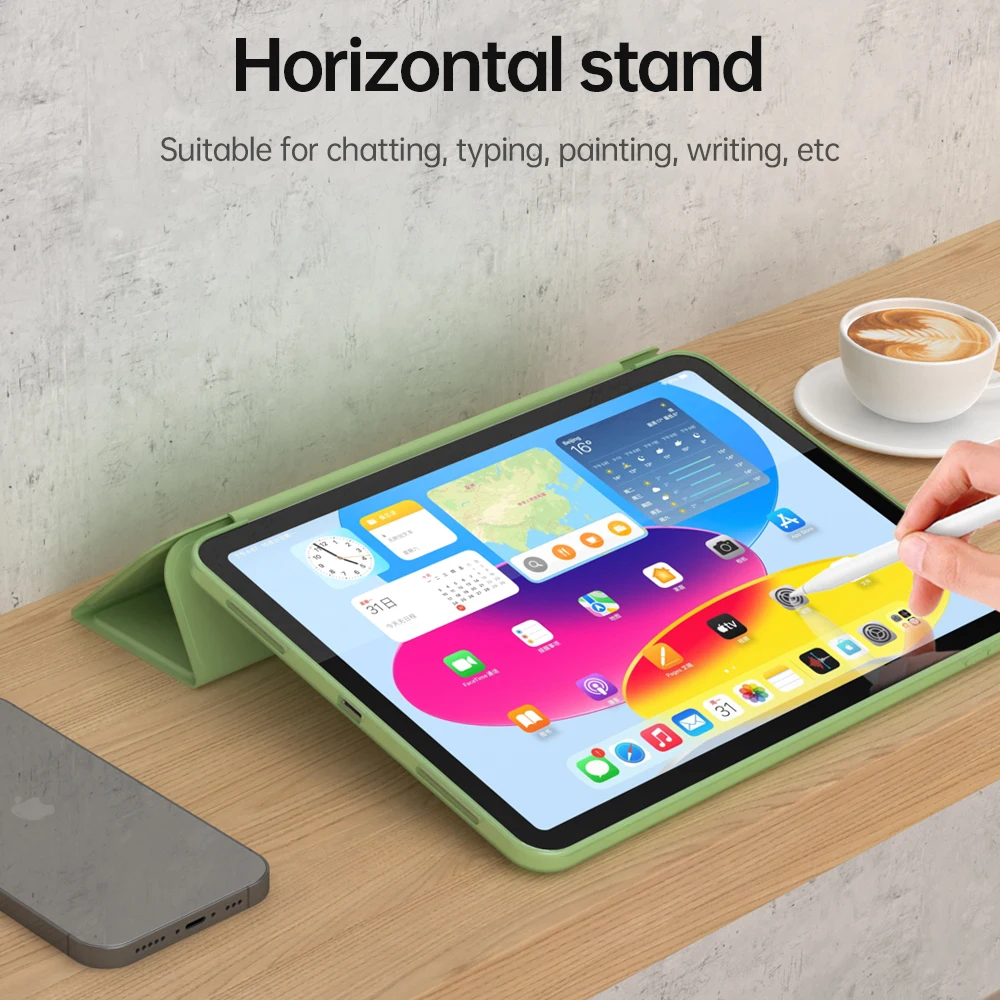 para novo ipad geração tablet crianças magnético dobrável inteligente capa funda para apple ipad polegada caso