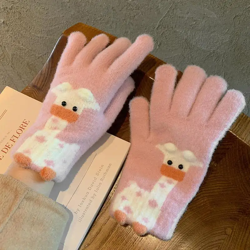 Winter Gloves Cold Weather Cartoon Warm Winter Mittens Texting Warm Gloves Cycling Driving For Working Skiing Running