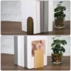 2Pcs Wood Bookend with Metal Base Wooden Desktop Bookends Book Organizer Office Bookends Book Ends Stand Holder Shelf Bookrack 6