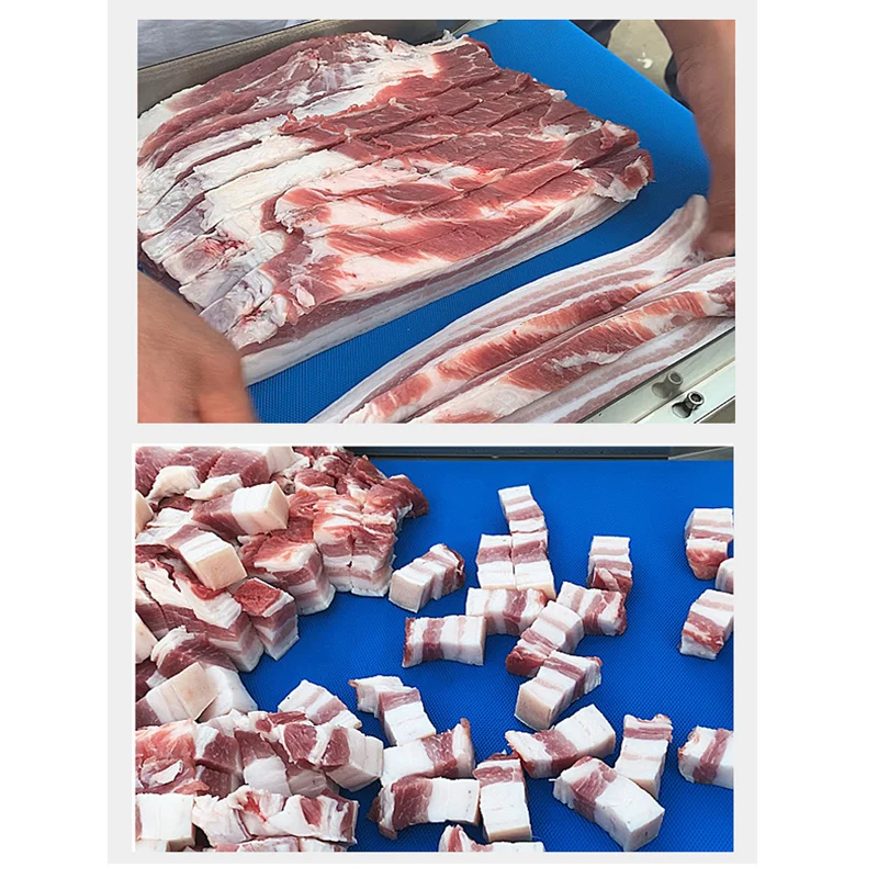 Durable high quality frozen meat cube cutter Beef Cube Dicng and Cutting Machine 6