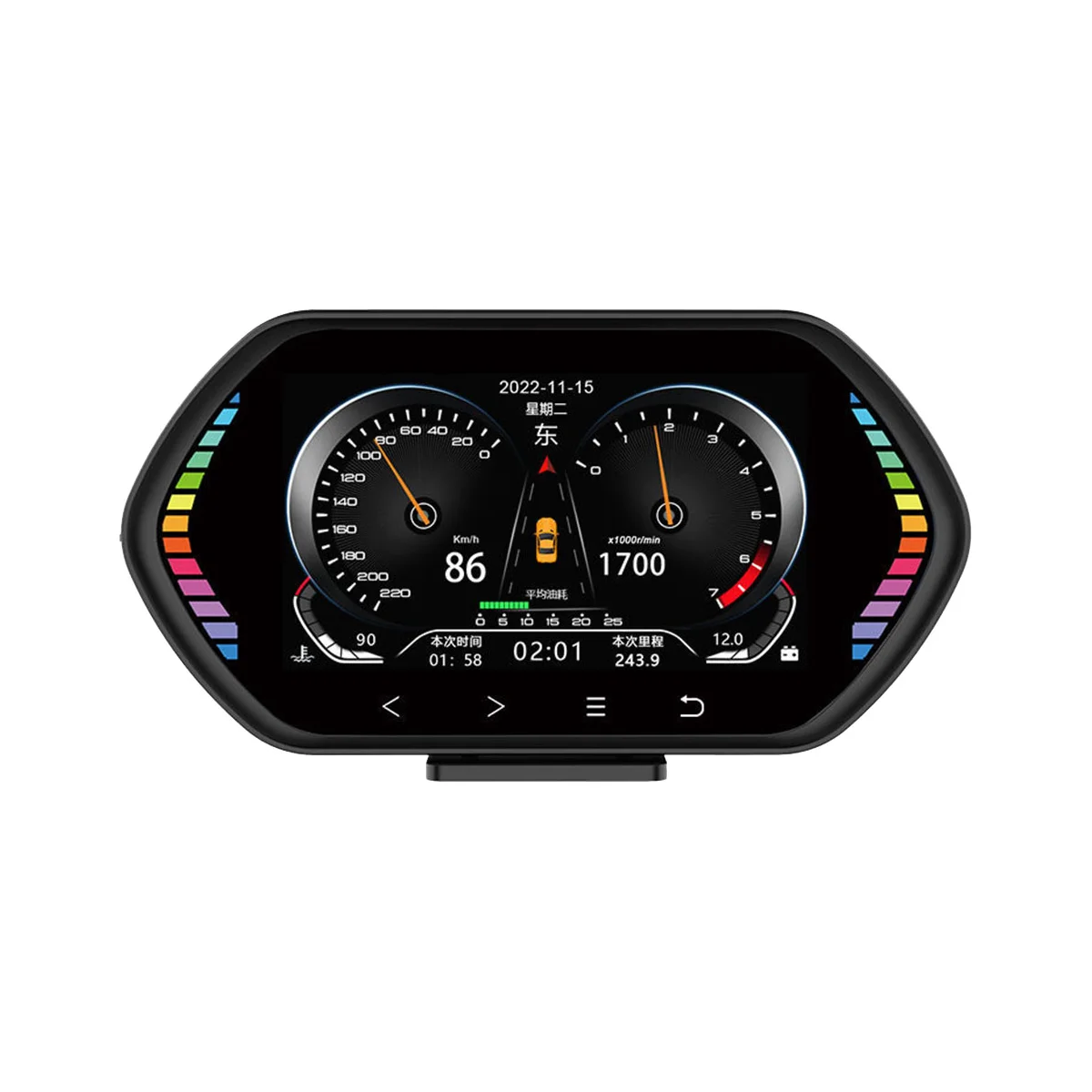 

F12 Universal HUD Head-Up Display OBD2 GPS Speedometer Intelligent Tilt Meter Car Accessories