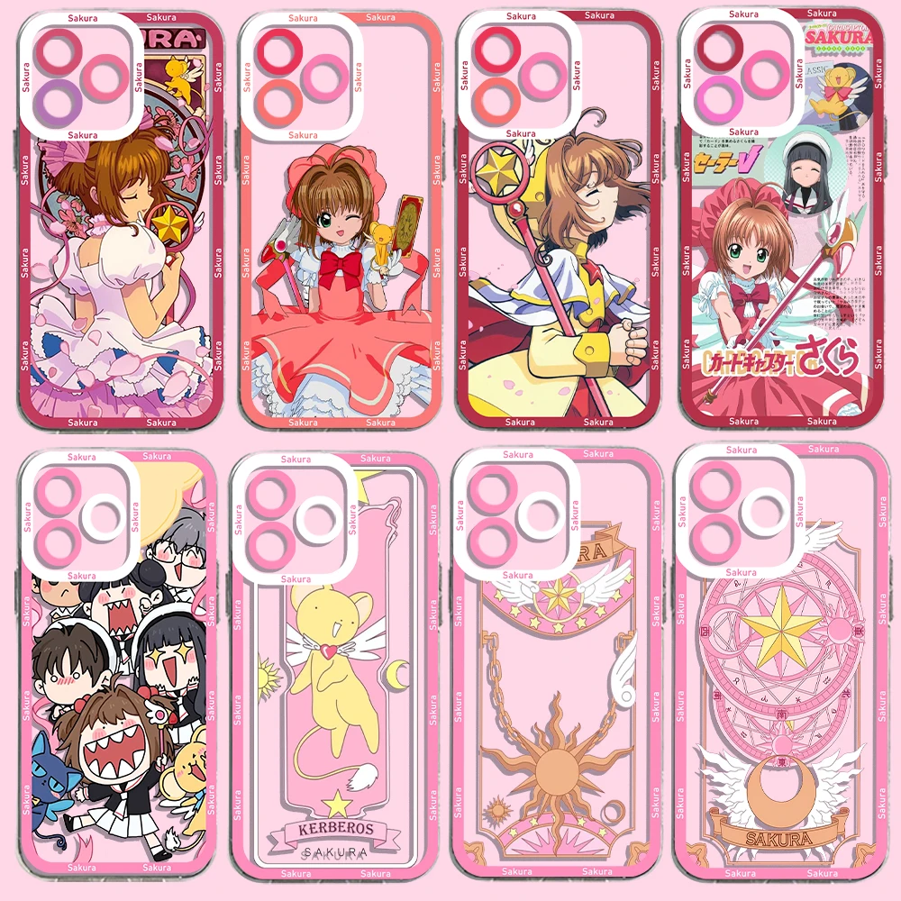 Чехол для телефона Cardcaptor Sakuras с аниме для iPhone 15, 14, 13, 12 ...