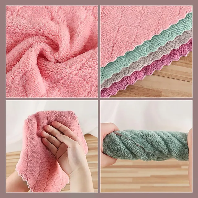 Mikroszálas Kendő Mágikus Tisztító Törlőkészülékek Újrahasznosítható Mosható Törölközők Mosogatógép Konyha Megvastagodott Párnák A Törlőkendők Tisztításához - Image 5