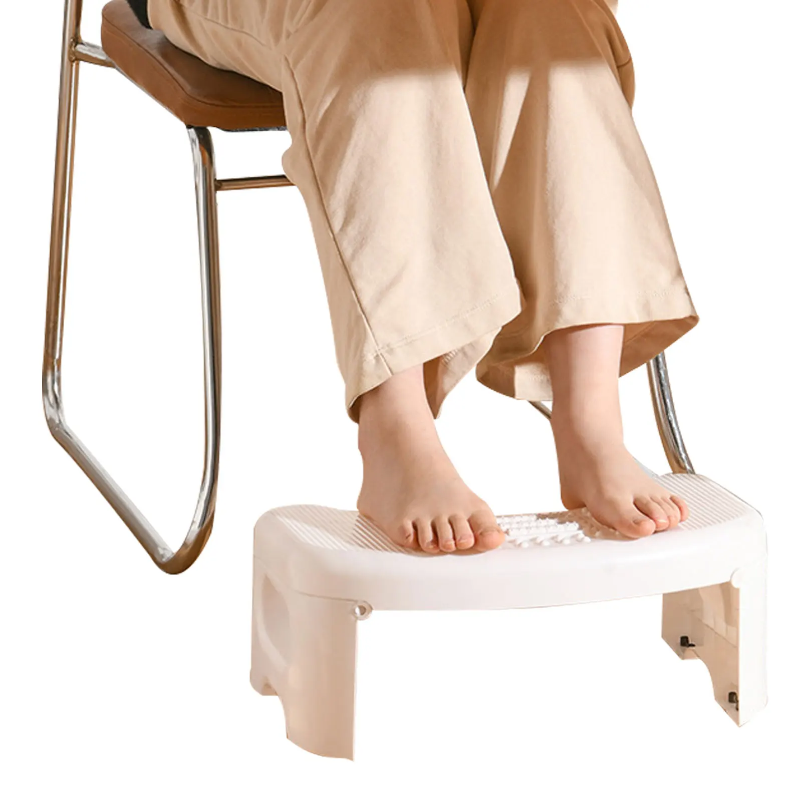 Foldable Toilet Stool Bathroom Footstool for Children Adults Toilets
