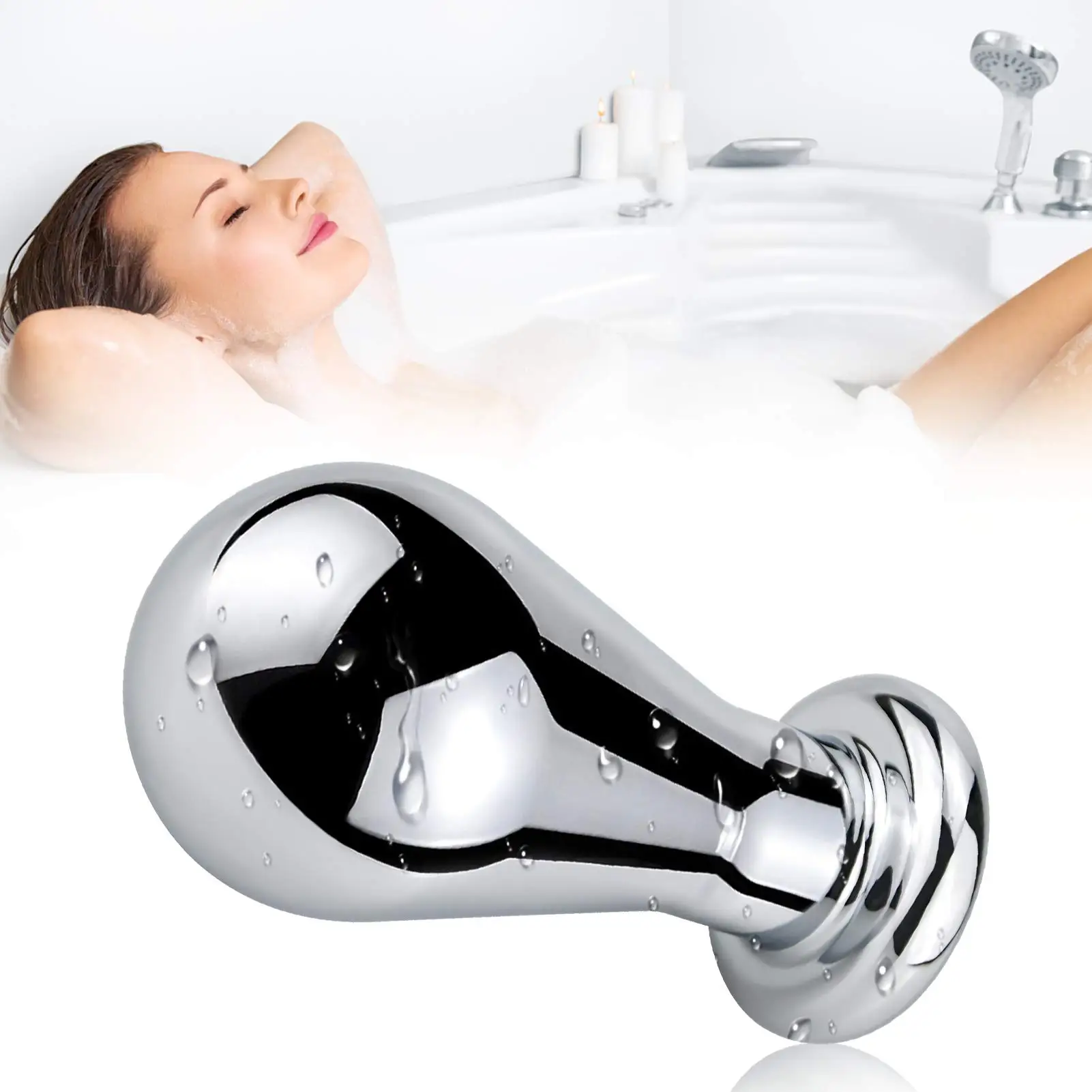 BDSM Large Anal Plug - Metal 3