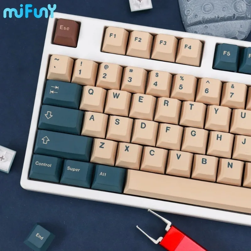 

MiFuny GMK колпачки для клавиш с земляными оттенками полный комплект клавиатура на заказ ПБТ колпачок с персонализированной клавиатурой Вишневый профиль для механической клавиатуры подарок