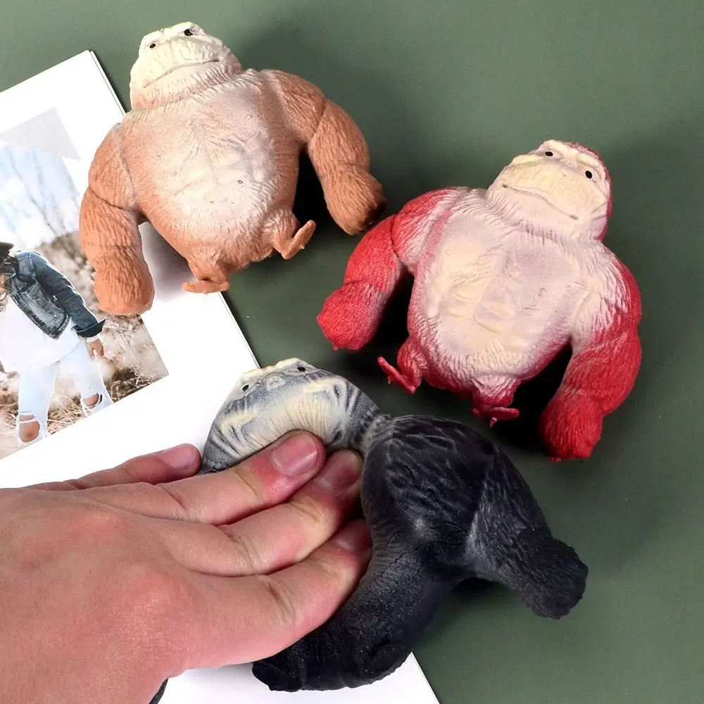 Creative Funny Giant Gorilla Figure Soft Rubber Toys Slow Rebound Stretch Squeezing Monkey Miniatures Elastic Toy 5