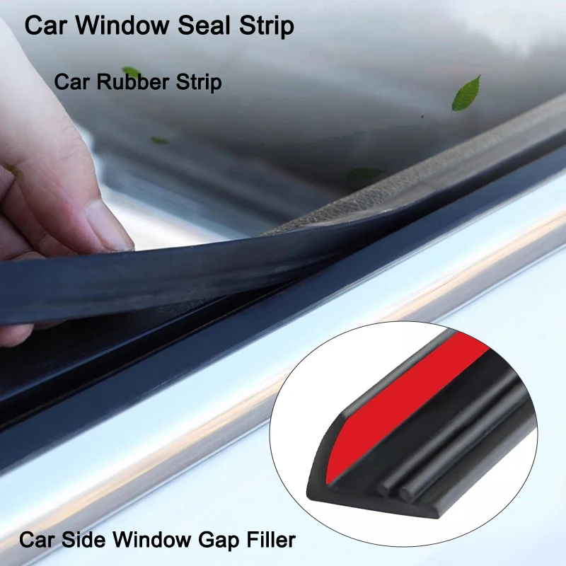 24mCarWindowSealStripCarSideWindowGlassGapFillerVShape