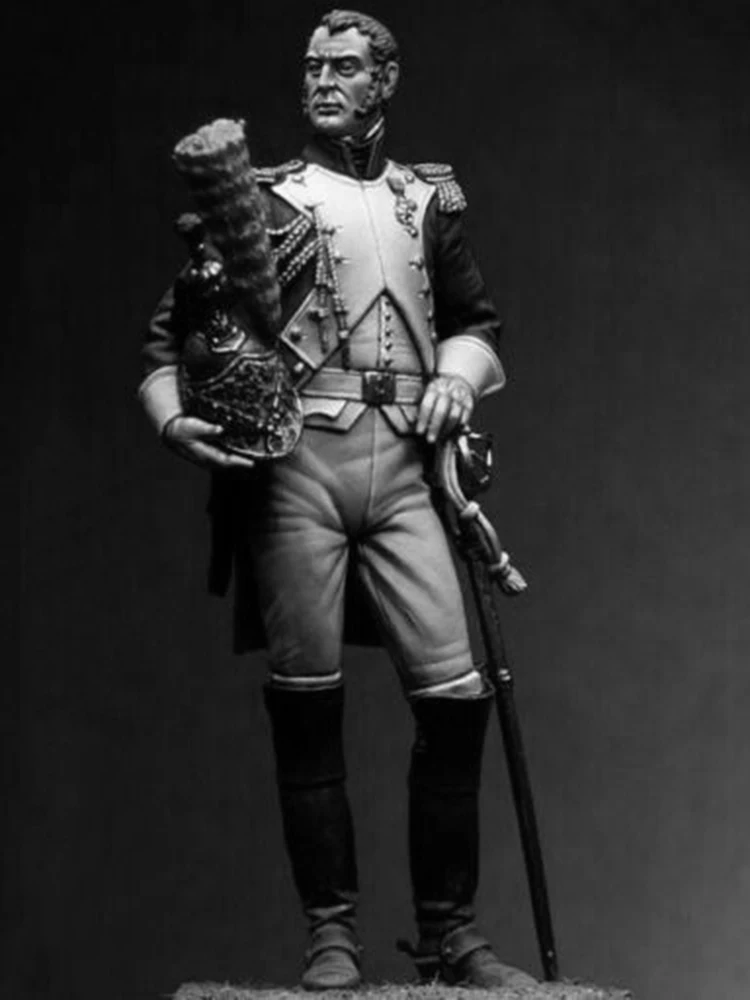 Neuer unmontierter 1/24 75 mm alter Mannständer inklusive einer unbemalten Harzfigur