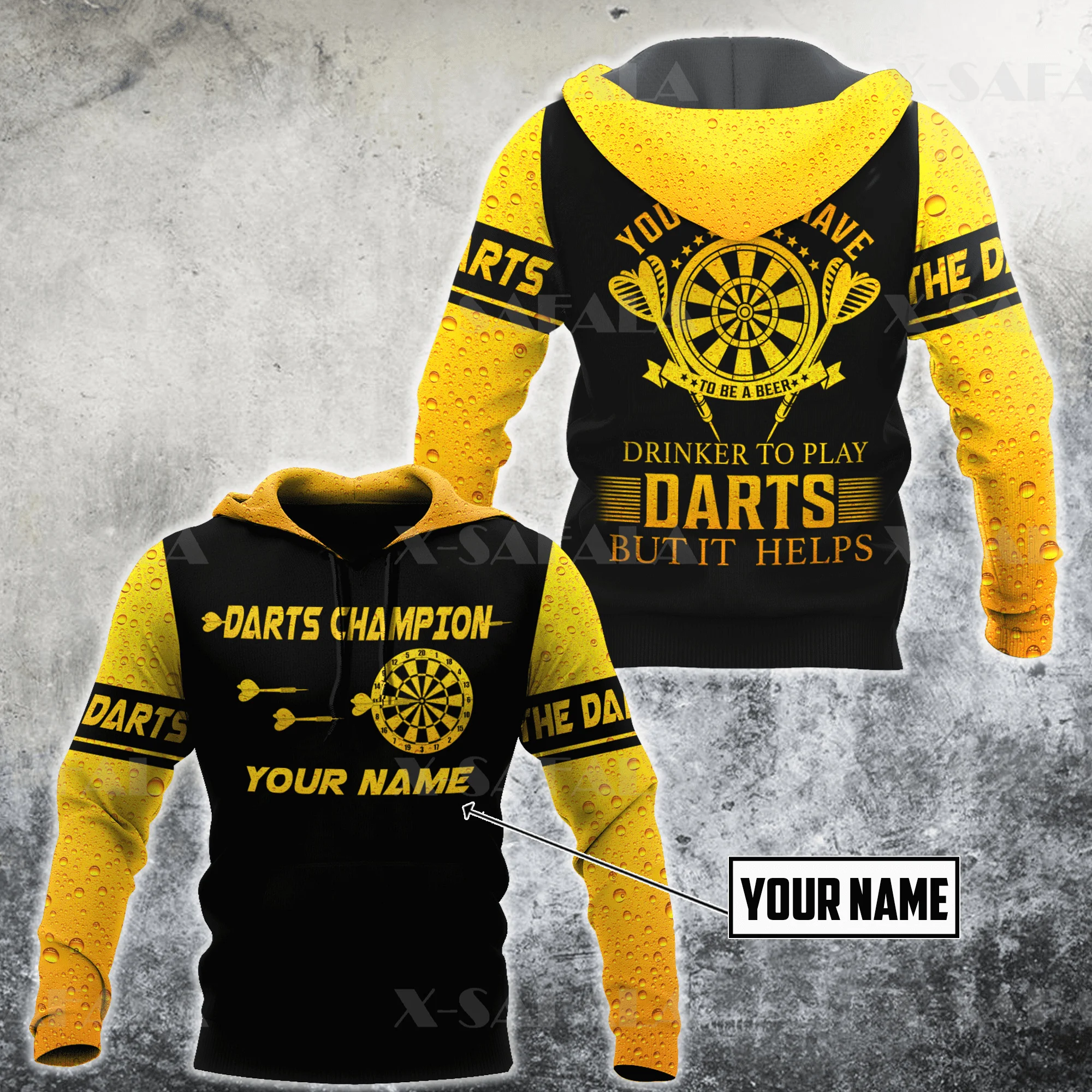 Art Darts Dart Player Sport Custom Name 3d Print Spring Hoodie Man Women  Harajuku Outwear Zipper Pullover Sweatshirt Casual-6 - Hoodies u0026 Sweatshirts  - AliExpress