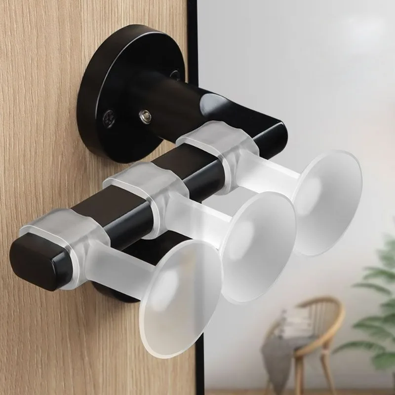 Door Stopper Silicone Door Stopper Door Stopper Bumpers Silicone Rubber Bumpers Transparent Door Stop with Suction Cup New Rubber Anti-Collision Doors Handle er Ring Wall Protection Pad Doorknob Mute Tool