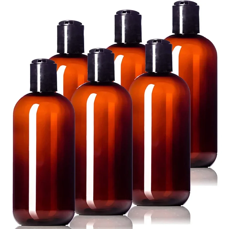 300/500ML Refillable Bottle Olive Green Shampoo Shower Gel Bottle Large Capacity Pure Dew No Spill Reusable Storage Contianer