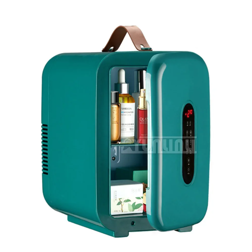 

Portable Mini Fridge 12L Car Refrigerator Freezer Cooler & Warmer For Home Car Use Storing Skincare Cosmetic Food Drink