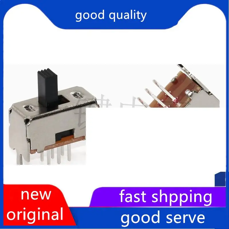 

10pcs original new SS-22D28-G6 (2P2T) Double row, 6-pin, 2-speed vertical small toggle switch, 2-speed power switch