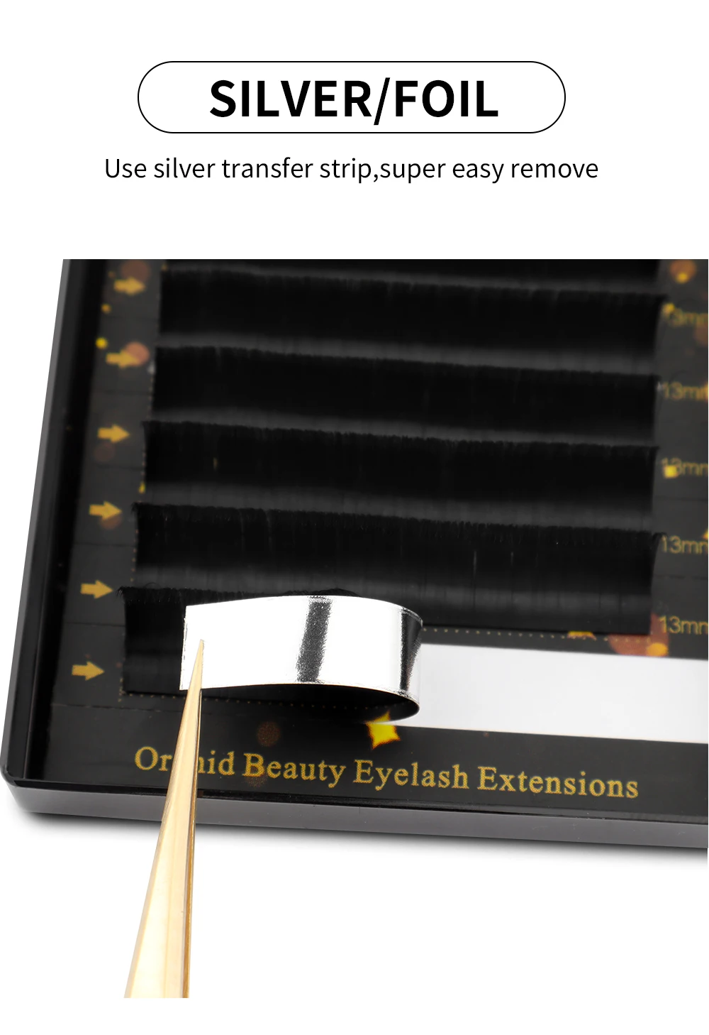 Orchid Beauty 0.03-0.07mm Matte Dark Black Easy Fan Lashes Volume Extension Mega Eyelashes Blooming Fans Eyelash Extension Cilio