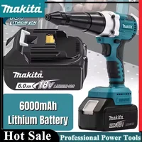 Makita – pistolet à rivets électrique sans balais, pistolet à rivets multifonctionnel sans fil à LED, outil de rivetage automatique pour batterie Makita 18V 1