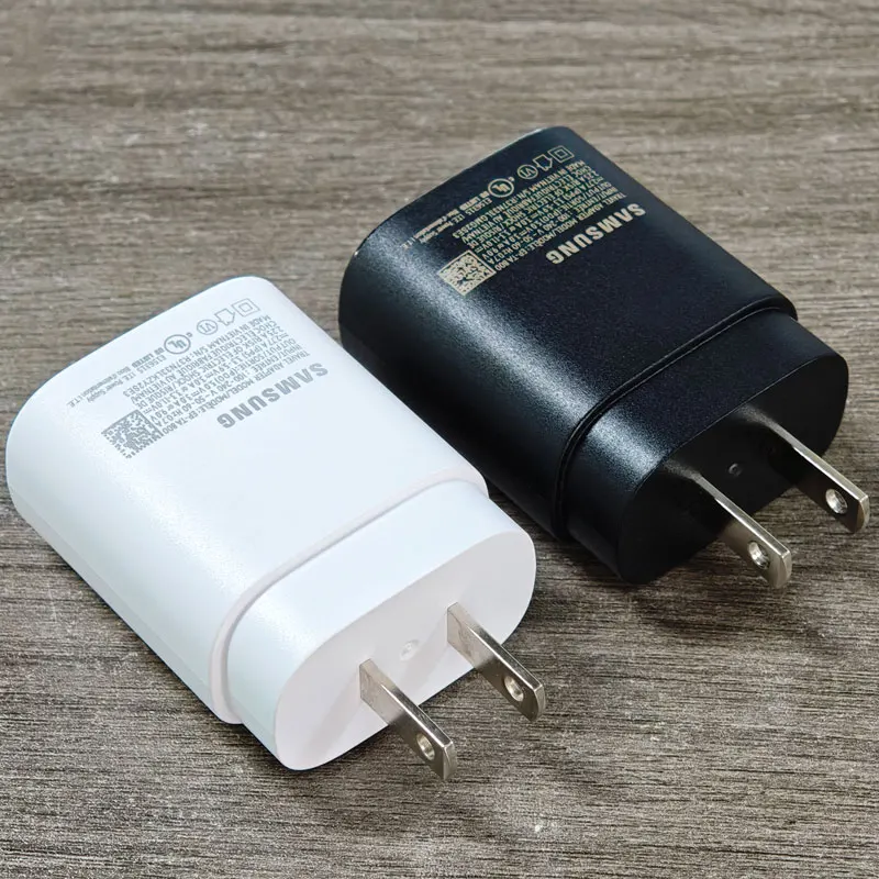 For Samsung A17 A16 A26 A36 A56 A55 A35 25w US Plug Charger Super Fast Charge Adapter For Galaxy S25 S24 S23 S22 S21 S20 FE A73
