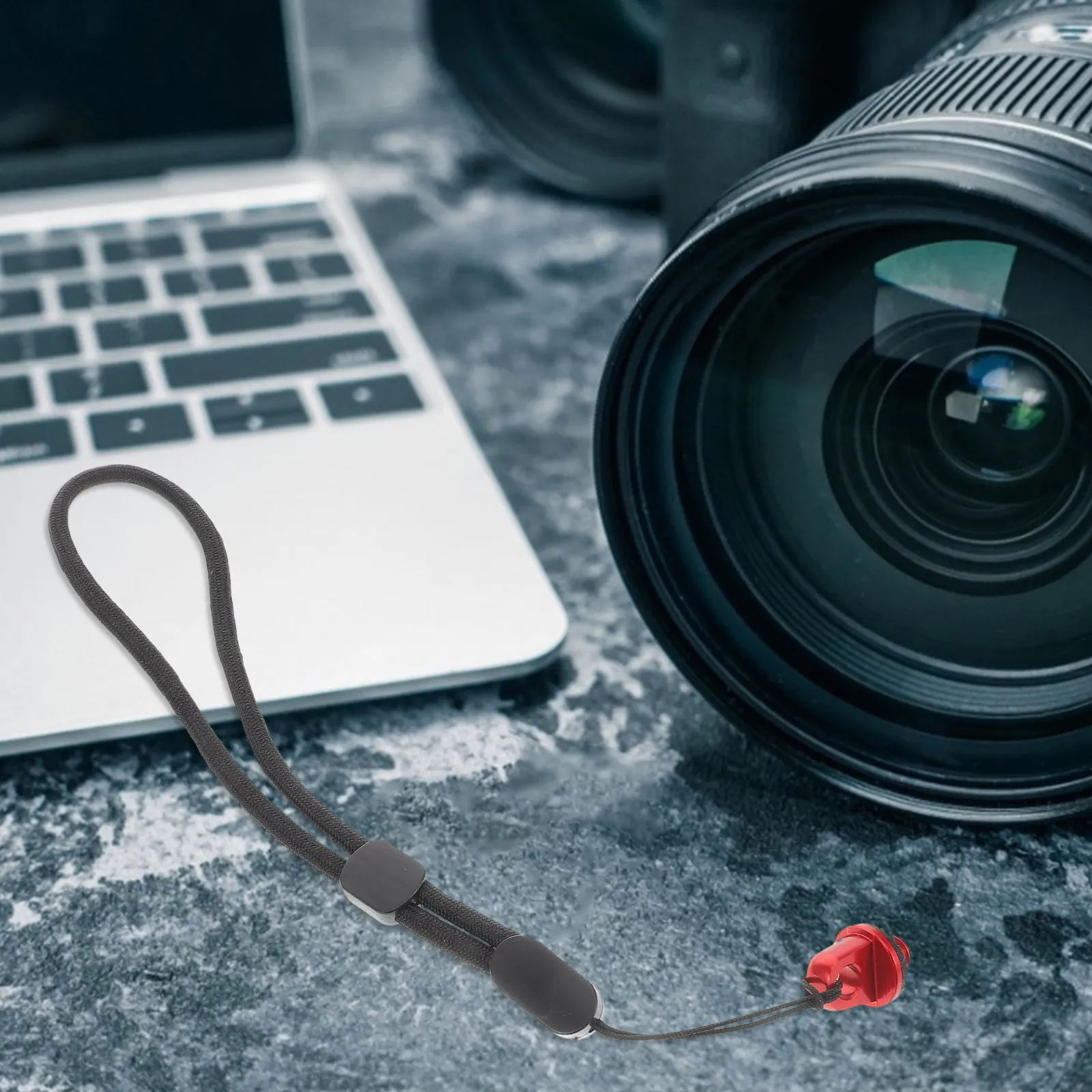 1세트 조절 가능한 나일론 손목 스트랩(금속 나사 포함) DSLR 액션 카메라 짐벌용 안전 장착 퀵 릴리스(하이킹 여행용)