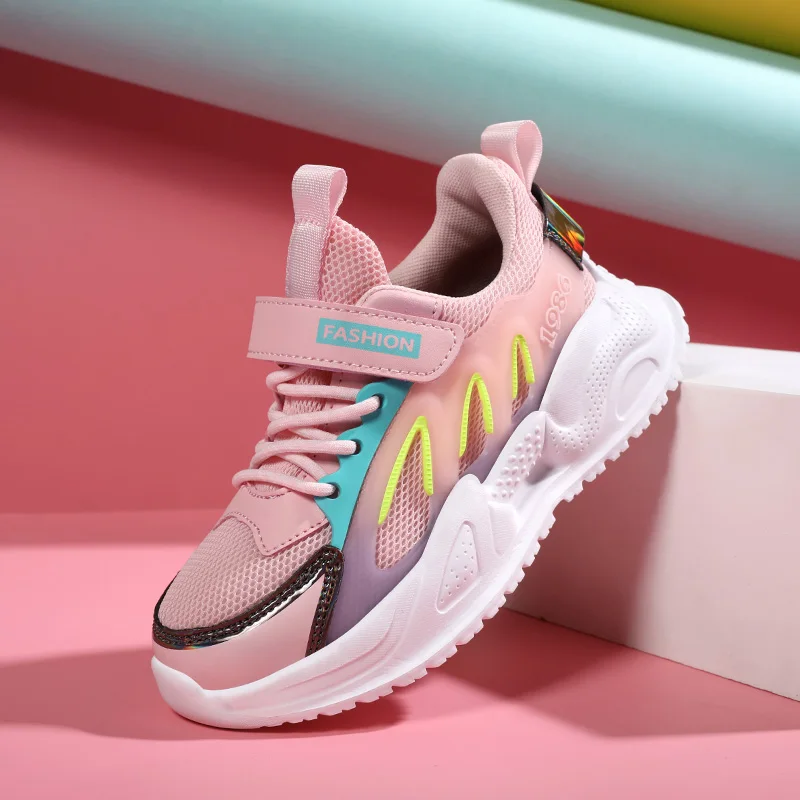 ULKNN Girls Princess Shoes Autumn/winter New Leather Girl Elementary School Sports Shoes Children's Casual Trend