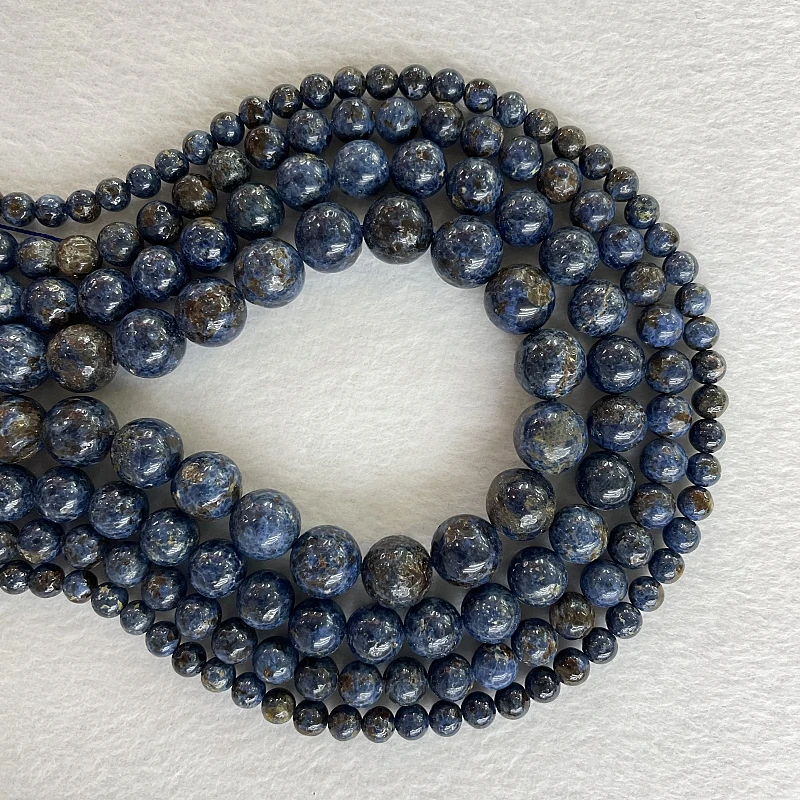 

AAA Natural Gemstone Beads Blue Spinel Round Shape Loose Beads DIY Bracelet Necklace Jewelry Making 6-14mm Loose Gemstone