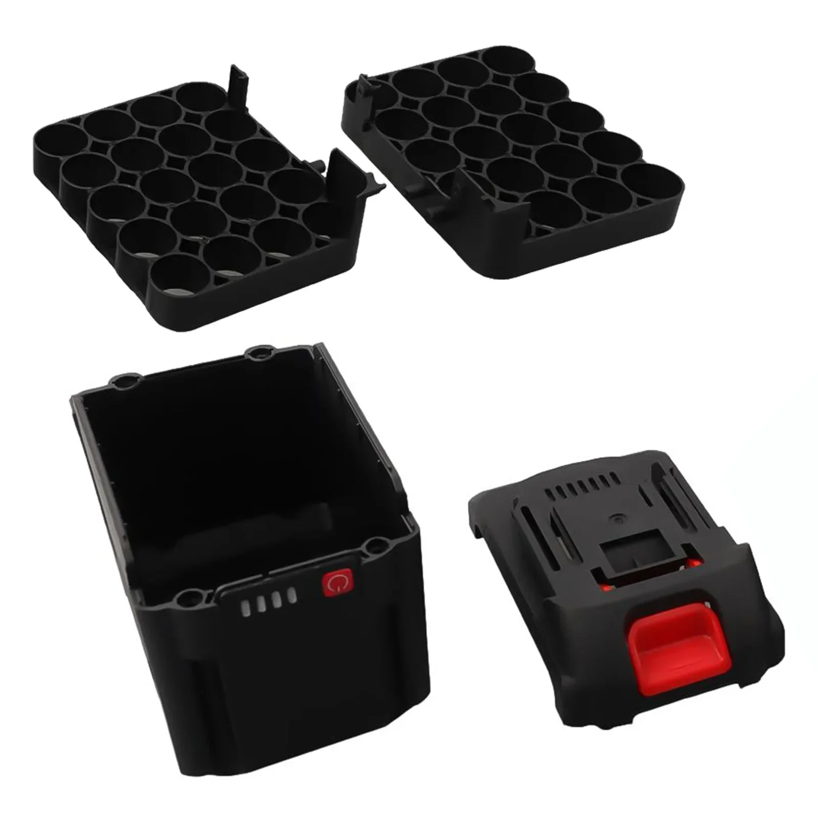 10/15/20 Cores Plastic Li-ion Battery Case Storage Box Shell PCB Charging Board Shell Box Protective Plate Sleeve Power Tool 4