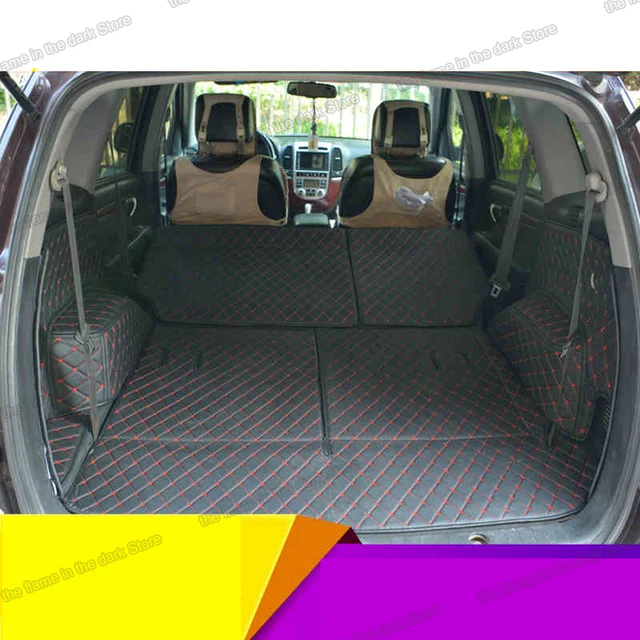 Bons tapis! Ensemble complet de tapis de coffre de voiture durables, tapis  de coffre, doublure de cargaison, 7 sièges, Hyundai Santa Fe 2018-2013,  Santafe 2015 - AliExpress