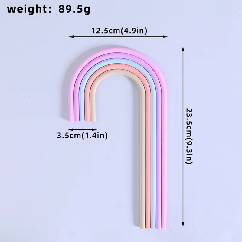 Colorful Rainbow Cake Toppers for Weddings, Baby Showers, and Birthday Parties