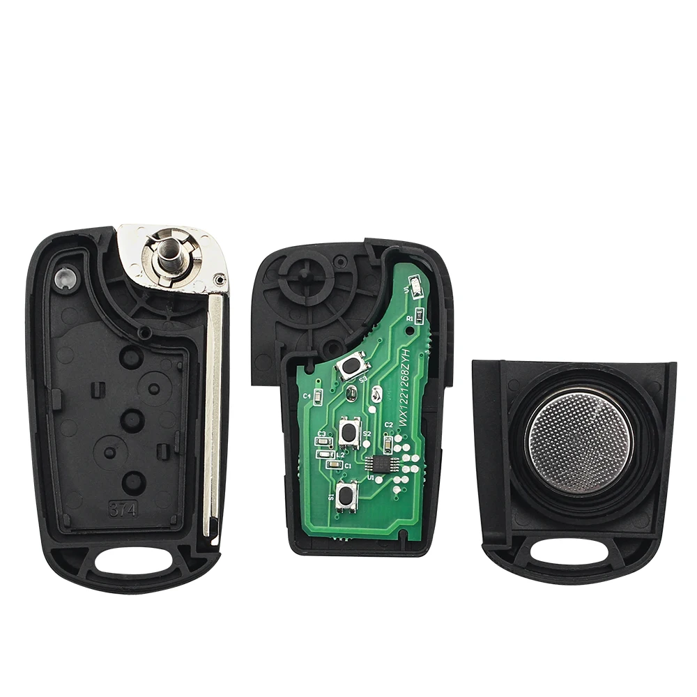 KEYYOU For Kia Rio Ceed CeedPro Picanto 2004-2011 433Mhz Flip Car Remote Key With ID46 Chip Auto Car Key 3 Buttons Car Remote Key Car Key