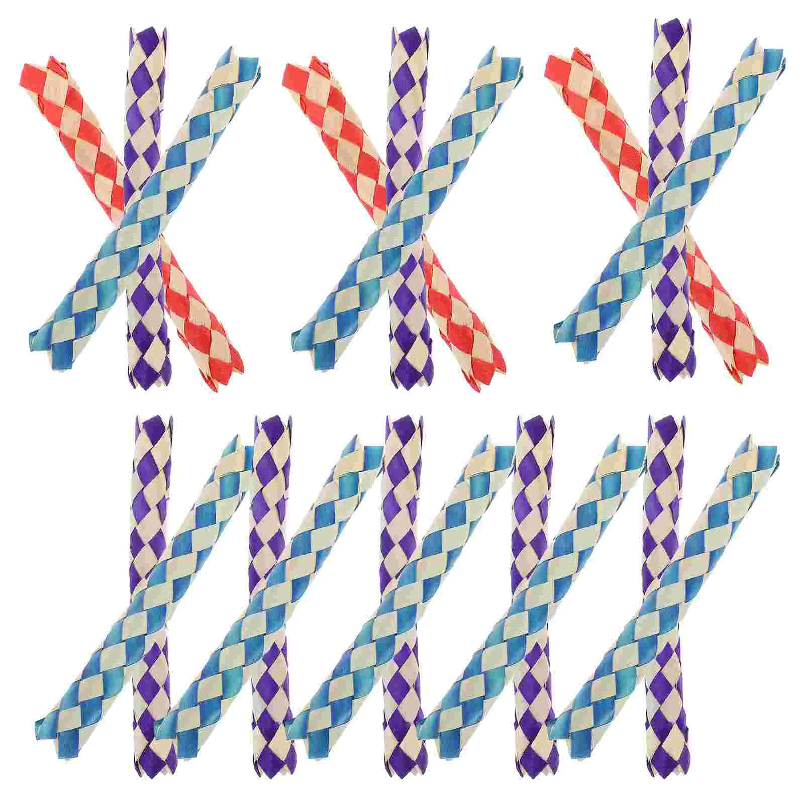 24 Pz Pappagallo Rosicchiare Tubo Intrecciato Giocattolo Festa Di Compleanno Favore Pinata Filler Finger Trap (24 Pack) Bomboniere Regali Uccello Dive