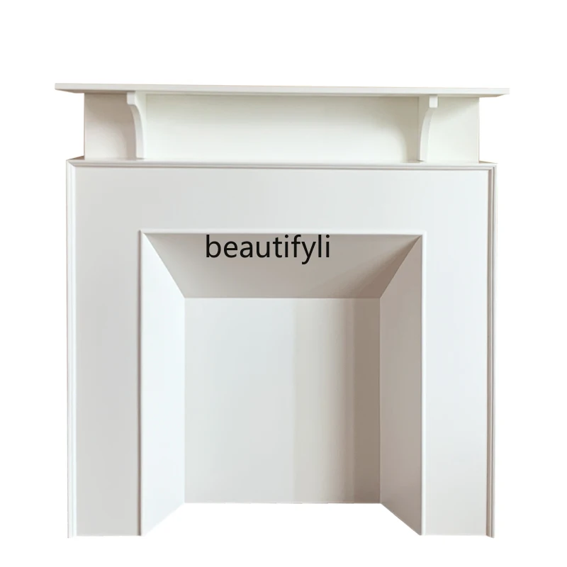 

Nordic Style Fireplace Display French Retro Curio Cabinet Modern Simple Hallway Wall Art Photography Storage Furniture