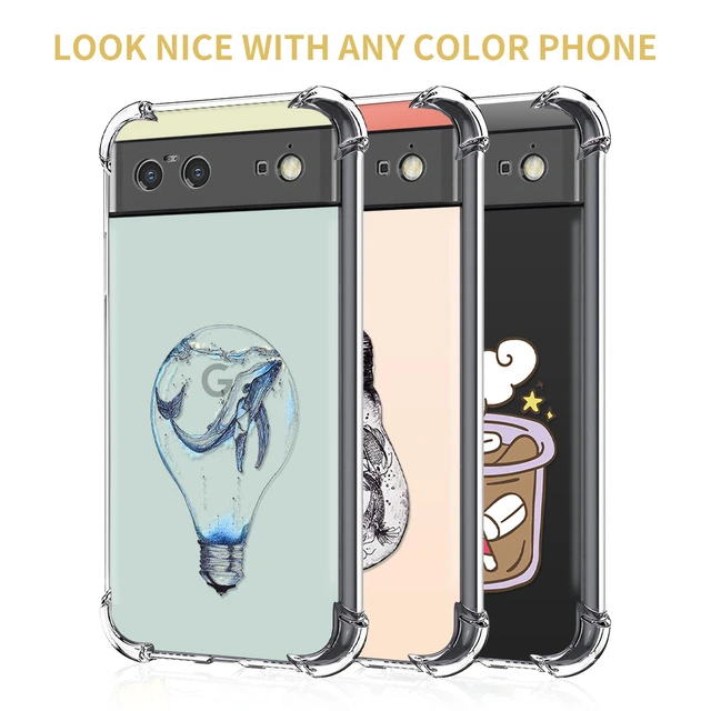 Funda de silicona suave para Google Pixel 7A 6A, carcasa