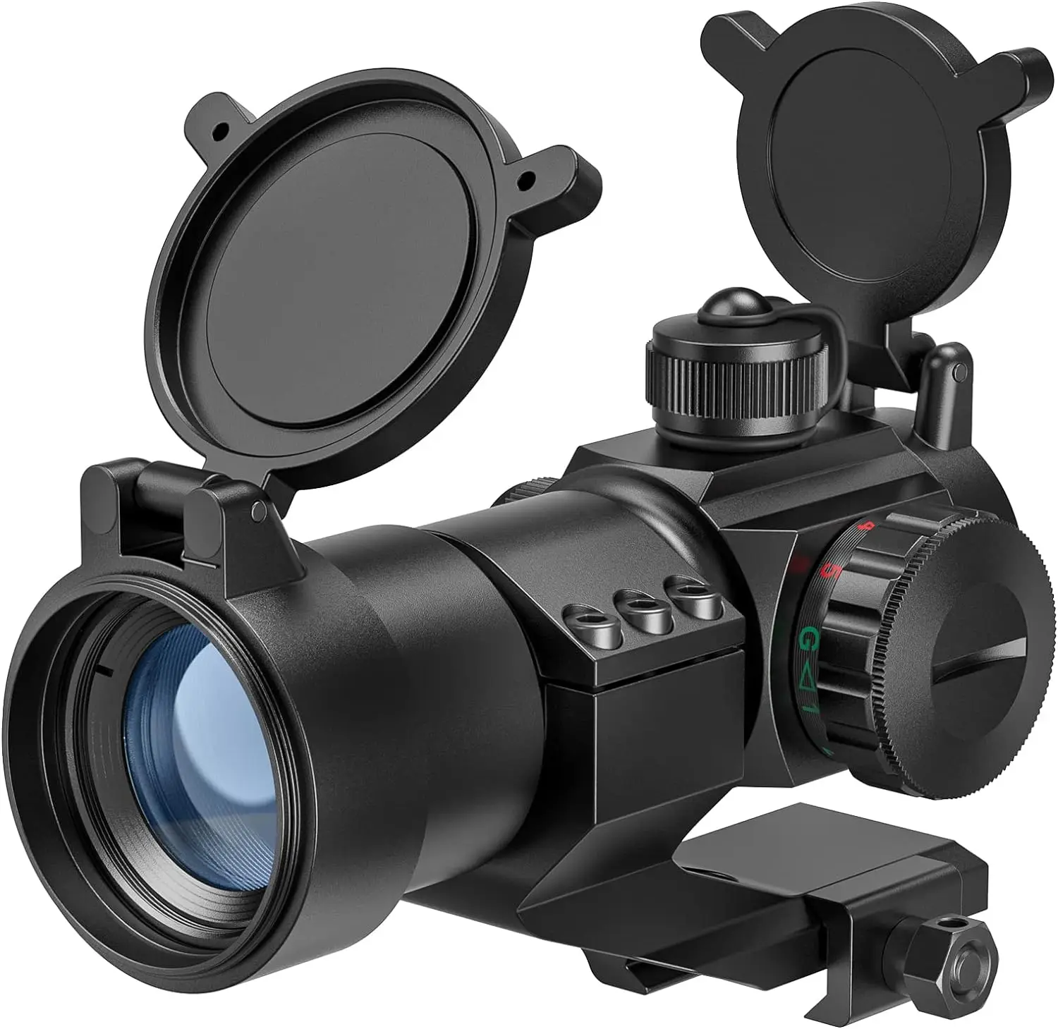 

1×30mm M2 Red Green Dot Sight 4MOA Reflex Collimator Sight Tacitical Hunting Opticals With 20mm Cantilever Scope mount Hunting