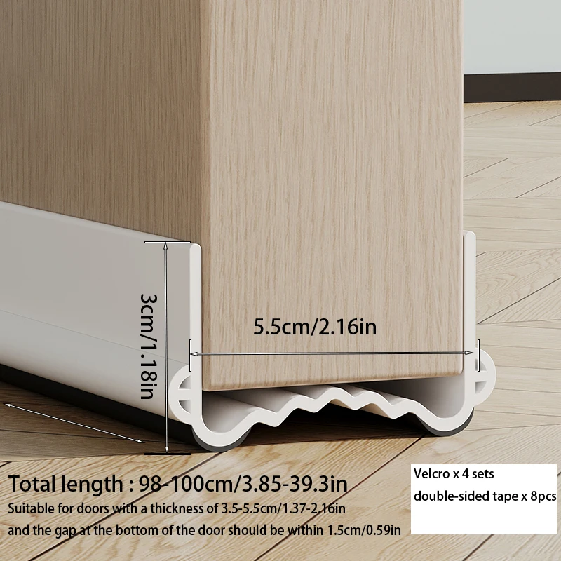 Door Draft Stopper – Dust and Noise Insulation Weather Stripping Seal Strip