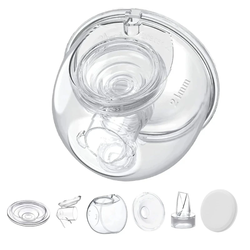Silicone Breast Milk Collector Wearable Milker Accessories For S12 Breast Pump Cup Breastfeeding Milk Collection Cover Flanges 2