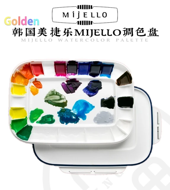 Mijello Watercolor Palette Peel Off Palette, Easy To Clean Square Egg Type,  PEEL OFF Palettes Work