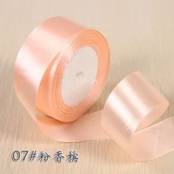 Luxurious Silk Satin Ribbon Roll for Gift Wrapping and Decorative Crafts - Multiple Widths Available (Champagne)