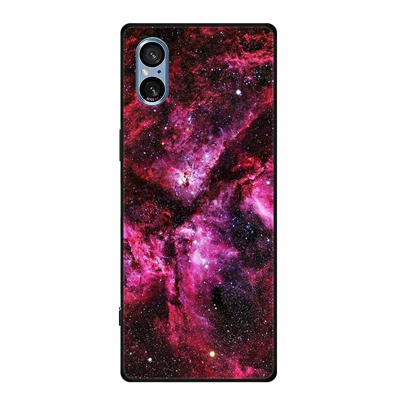 Stylish Black Silicone Soft Phone Case with Fashion Pictures