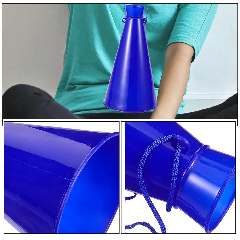 4 Pcs Cheering Megaphone Plastic Fan Horns Soccer Game Props Kids Toys Party Favors Trumpet Playthings Cheerful For