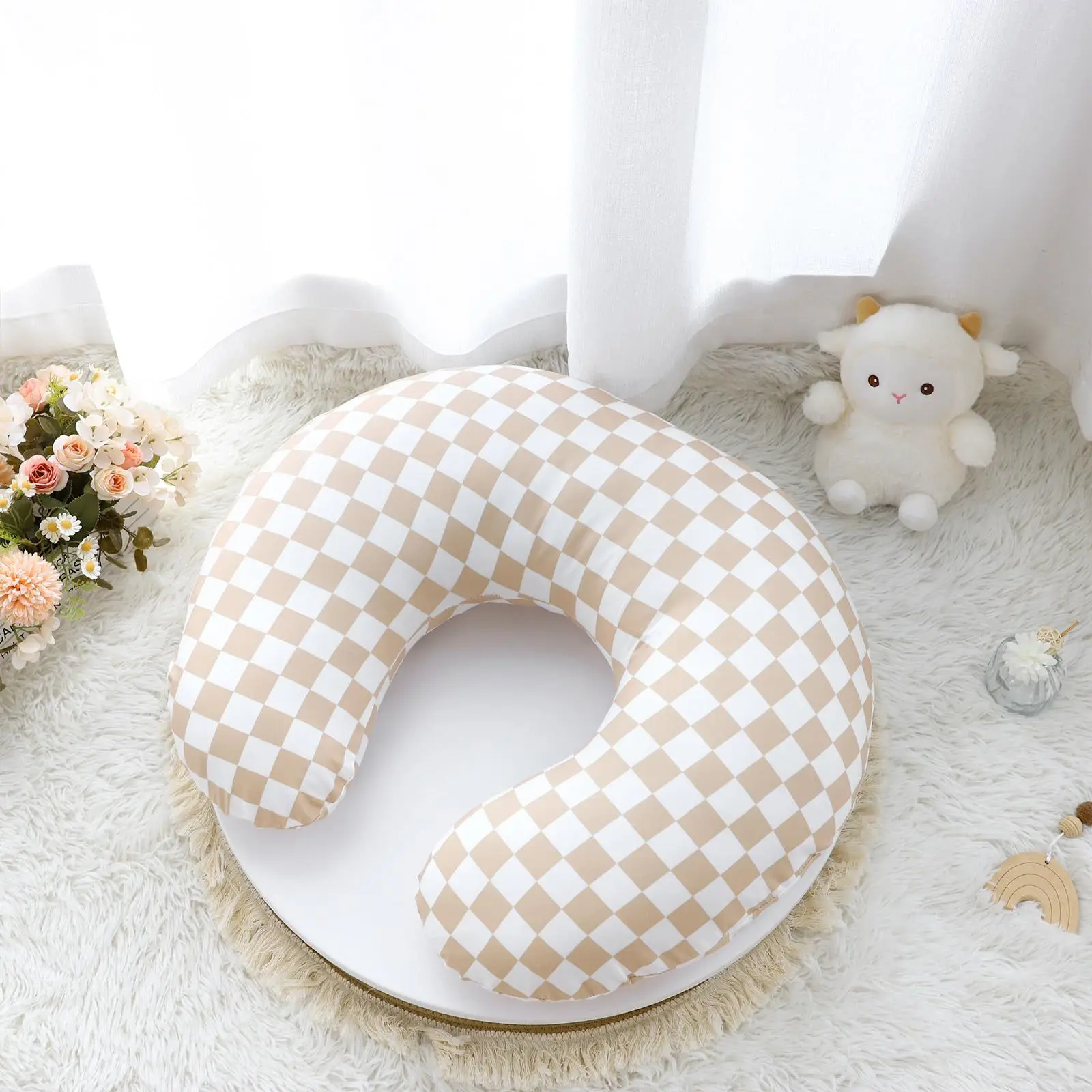 2PCS/set Nursing Pillow Cover Newborn Feeding Pillow Cases Baby Blanket Cotton Pillows Maternity Cushion Pillows Case Bebe Quilt