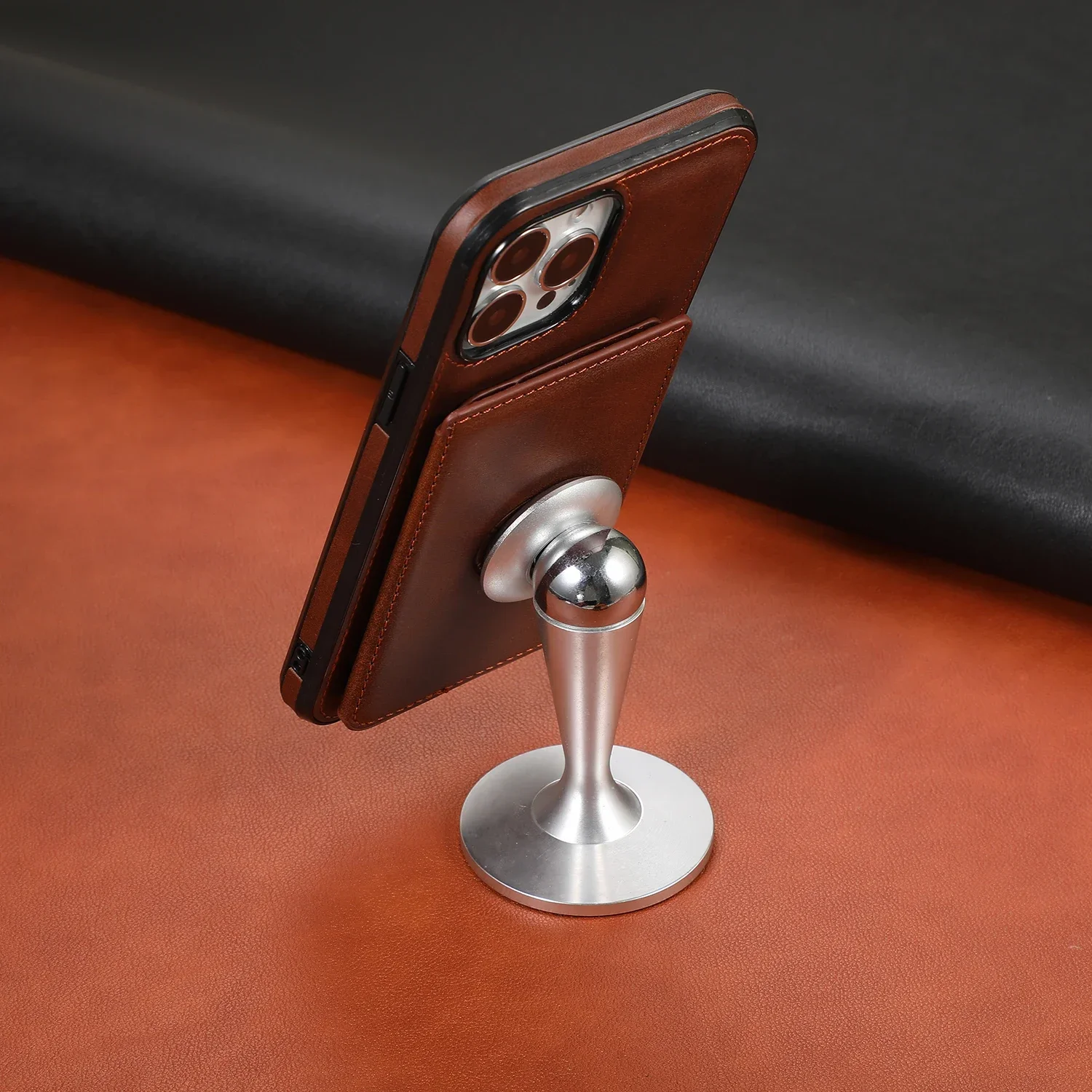 Premium Magnetic Flip Wallet Phone Case with Leather Cover and Credit Card Holder