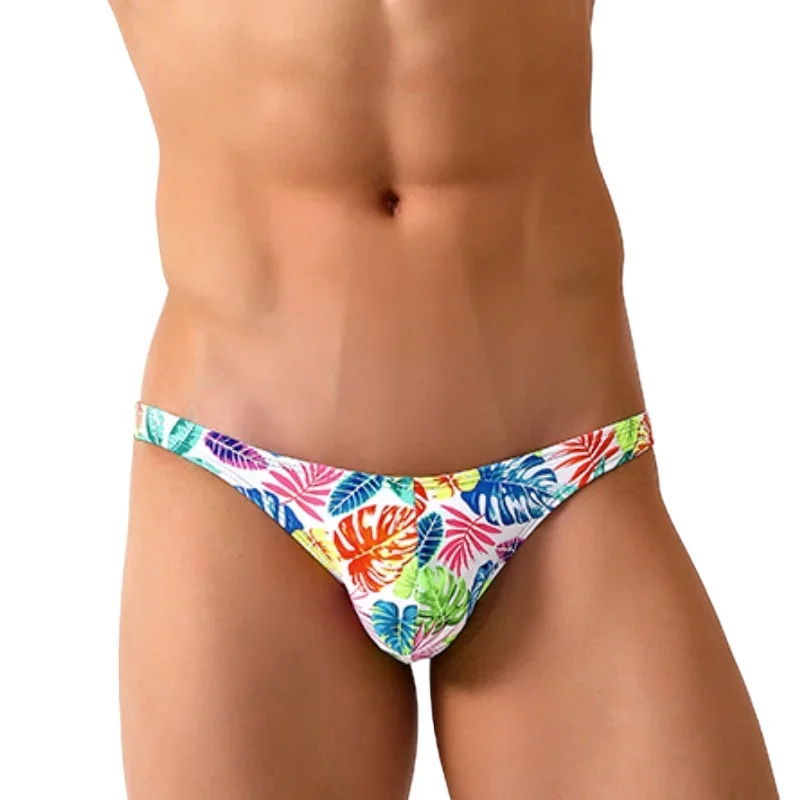 Ultra Low Waist Swimwear Men Swim Briefs Sexy Half Hips Mini Bikini Panties Slip Man Swimsuit Swimming Trunk Men's Bathing Suit