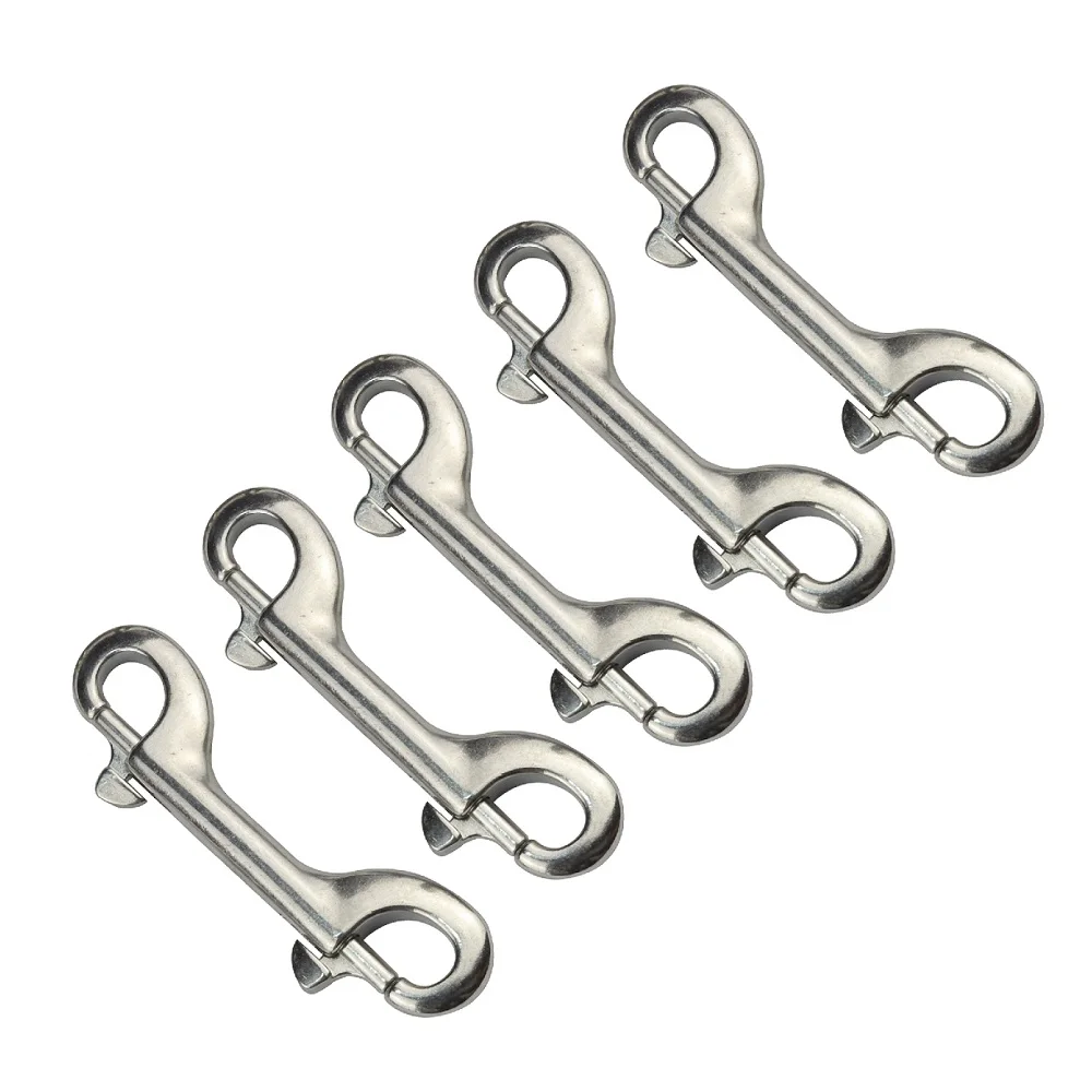 Heavy Duty Boat Snap Clip Key Ring Nickel Plated