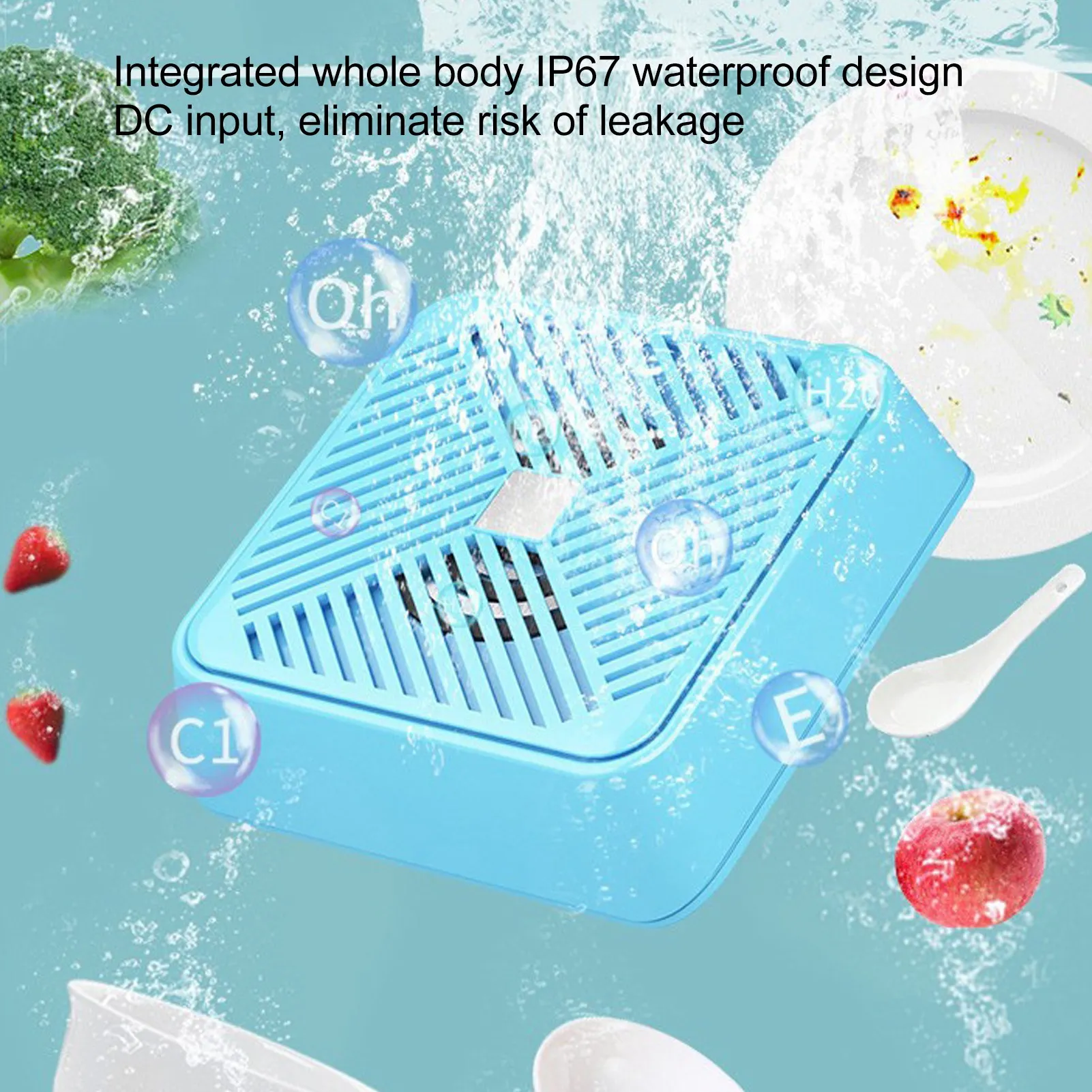 USB Fruit Vegetable Washer Dishwasher Mini Portable Ultrasonic Electrolysis Washing Machine for Sink Household Kitchen Supply 4