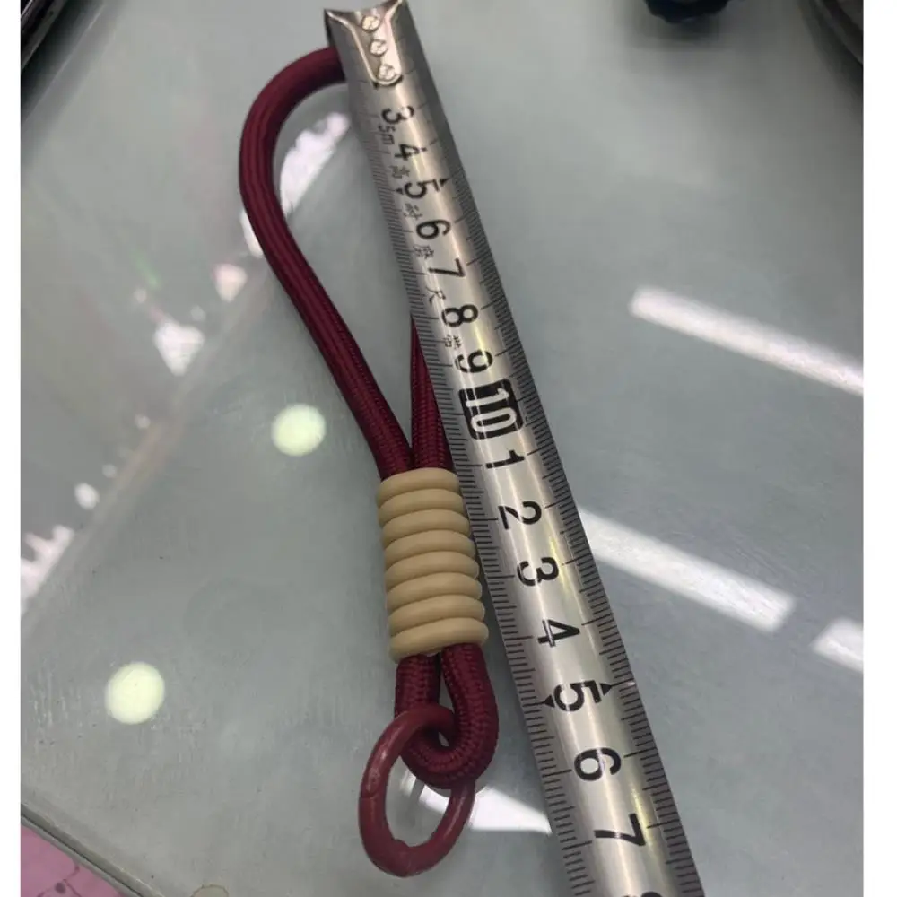 1개 유니버설 휴대폰 스트랩 탈부착 가능 낙하 방지 행잉 링 코드 패치 포함 짧은 로프 팔찌 폰 케이스