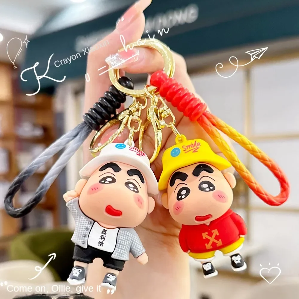 

Anime peripheral creative keychain pendant cute three-dimensional doll car keychain couple backpack pendant Christmas small gift