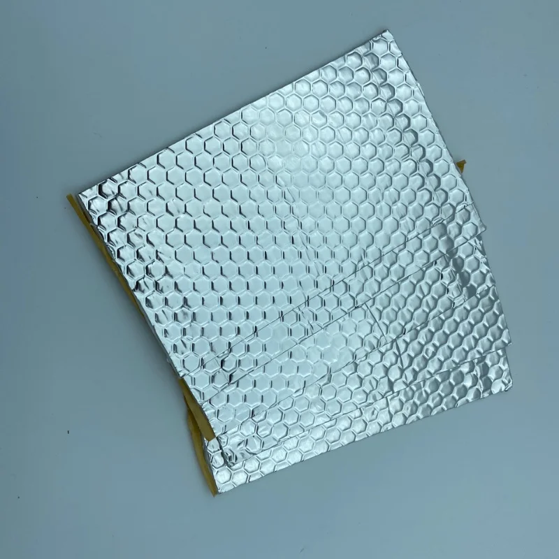 Butyl Rubber Shock-absorbing and Soundproofing Board Self-adhesive Damping Board Thermal Insulation and Noise Reduction 10PCS soundproofing board