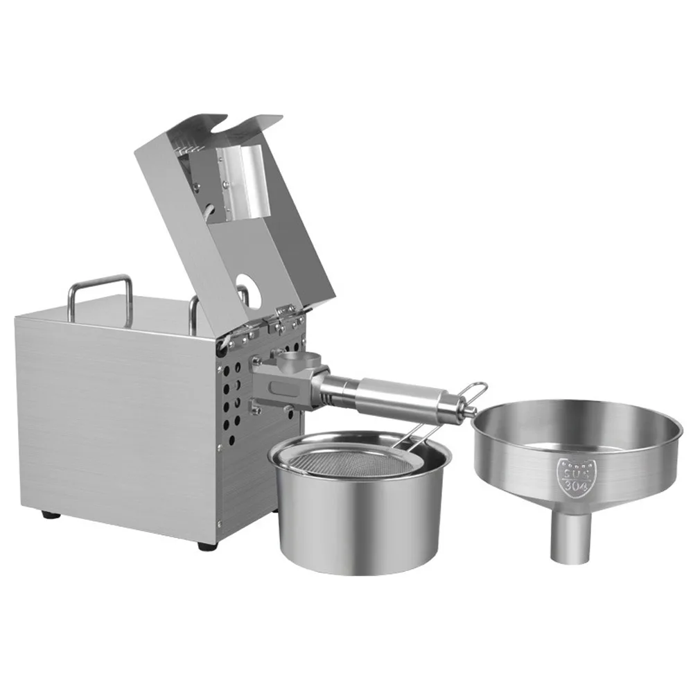 Household Oil Press Stainless Steel Oil Press Small Intelligent Peanut Sesame Fryer