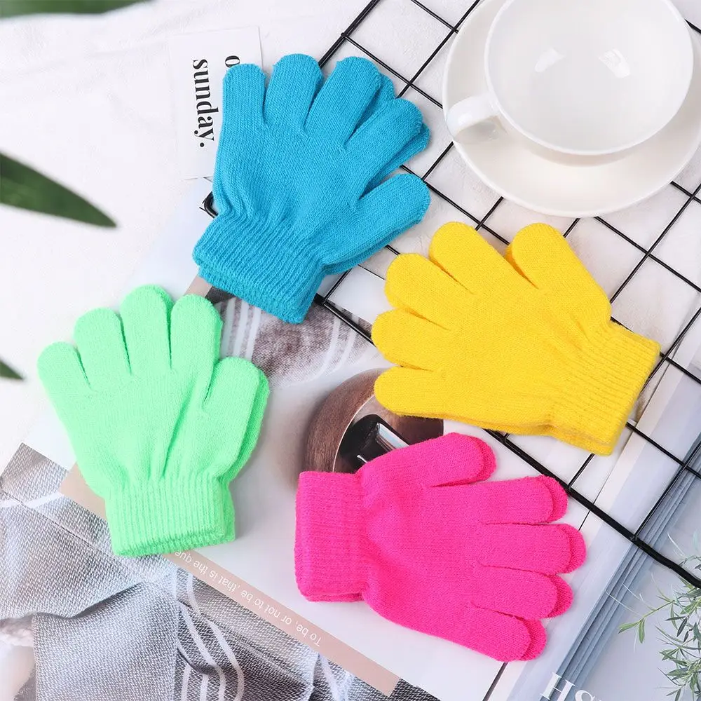 Hot Boy Girl Kids Glove Children Knitted Stretch