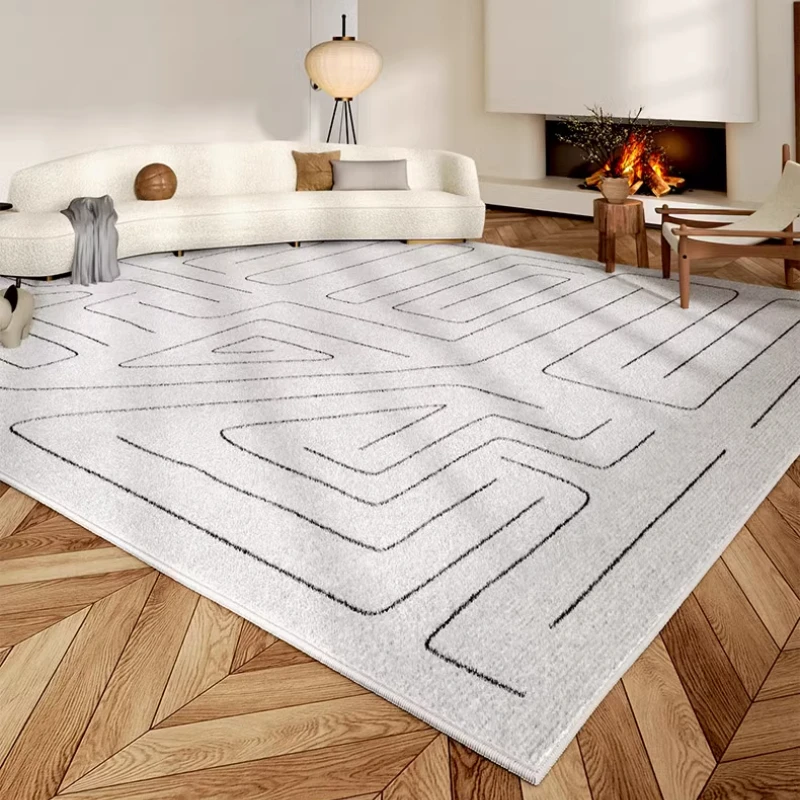 Light Luxury Style Living Room Decoration Carpet Thick Plush Lounge Floor Mat Fluffy Soft Study Rug Large Area Rugs for Bedroom 4