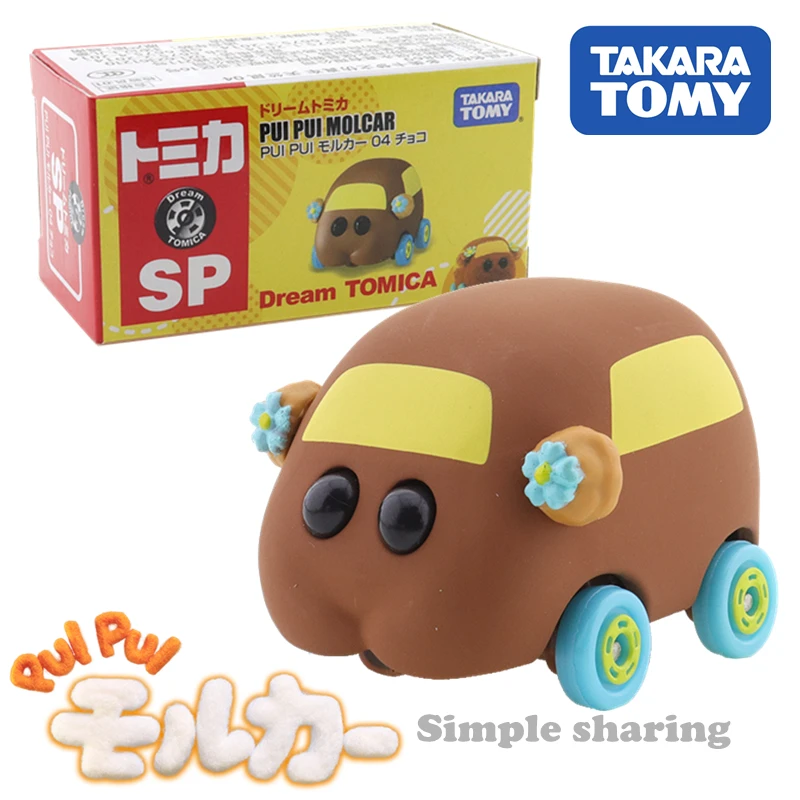 

Takara Tomy Dream Tomica SP Pui Molcar 04 Choco, автомобильная игрушка, литые Аниме фигурки, набор миниатюрных моделей жуков